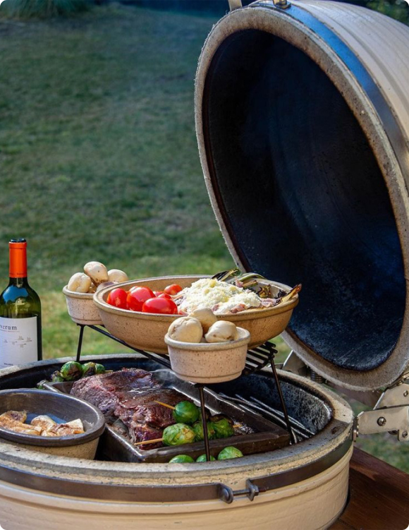 Kamado abierto
